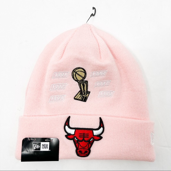 New Era Chicago Bulls 6x Champions NBA Finals Cuffed Beanie Hat - Picture 3 of 10